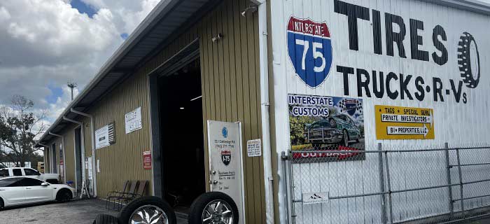 I-75 Tires & Maintenance storefront on Cattlemen Road